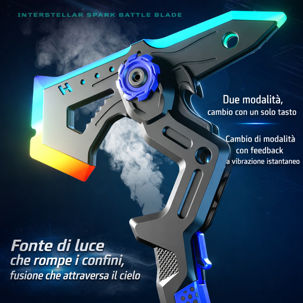 Spada Luminosa Trasformabile con Effetto Nebbia LED