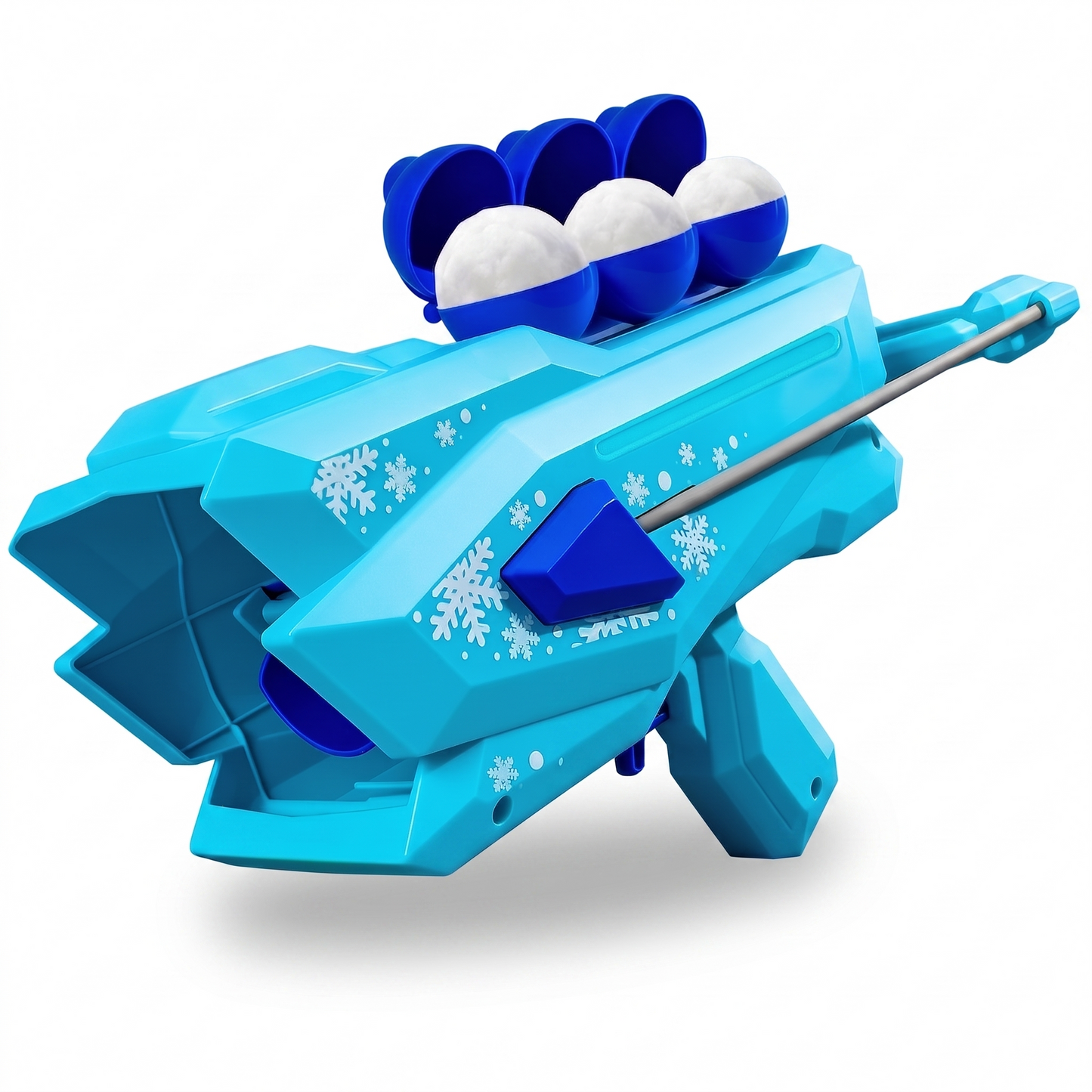 Generico Pistola Sparapalle di Neve con Luci LED, Giocattolo per Battaglie di Neve per Bambini e Adulti, Senza Batteria