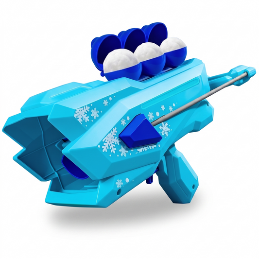 Generico Pistola Sparapalle di Neve con Luci LED, Giocattolo per Battaglie di Neve per Bambini e Adulti, Senza Batteria