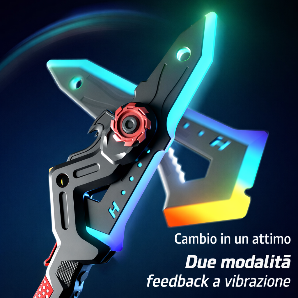Spada Luminosa Trasformabile con Effetto Nebbia LED